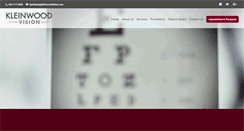 Desktop Screenshot of kleinwoodvision.com